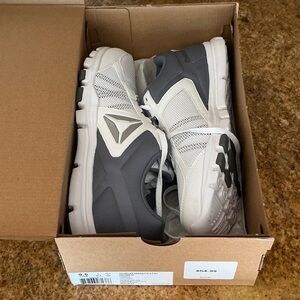 Reebok Men's Black and White Athletic Shoes